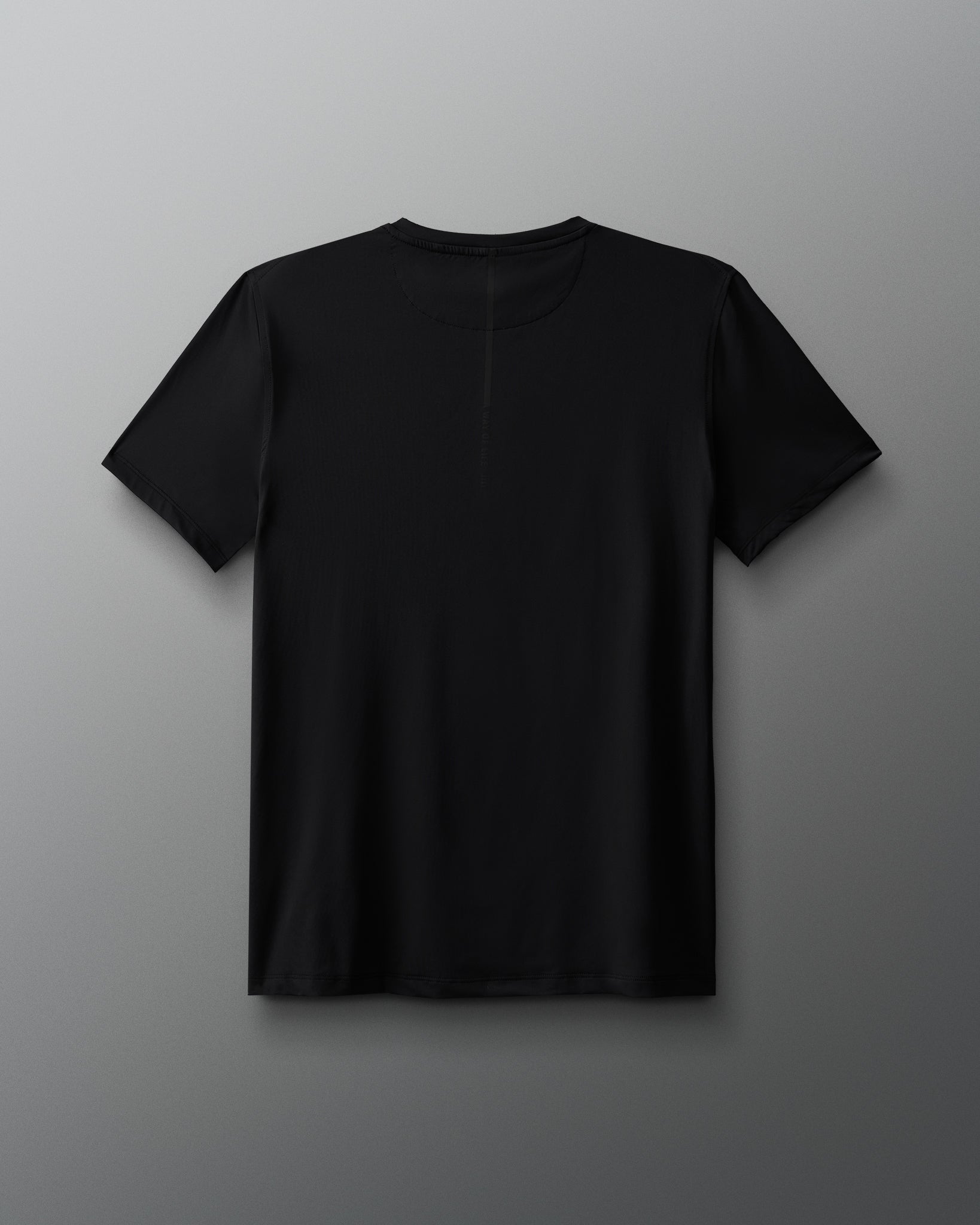 black back t-shirt. no print or images