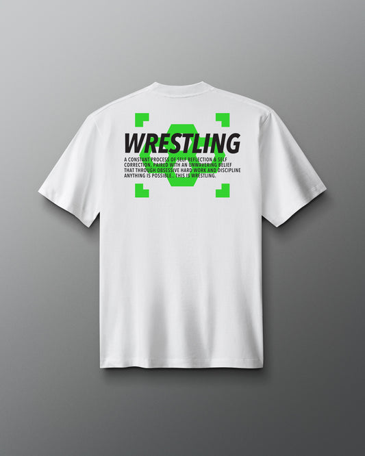 Neon Wrestling Hex Heavyweight T-Shirt