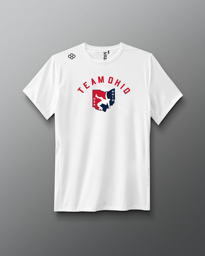 T-shirt chiné avec logo Arch Performance de l'Ohio USA