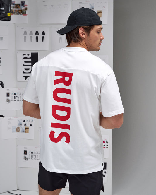 T-shirt à épaules tombantes RUDIS Script