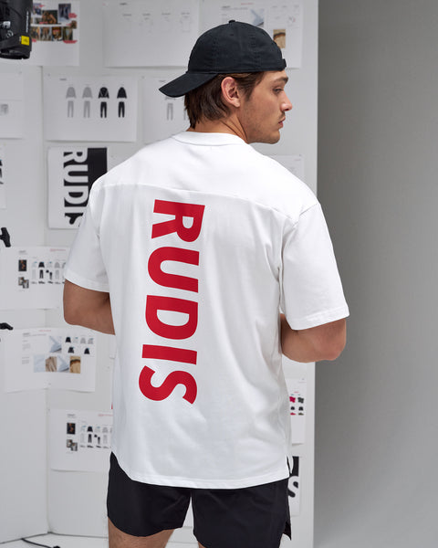 RUDIS Script Drop Shoulder T-Shirt | RUDIS