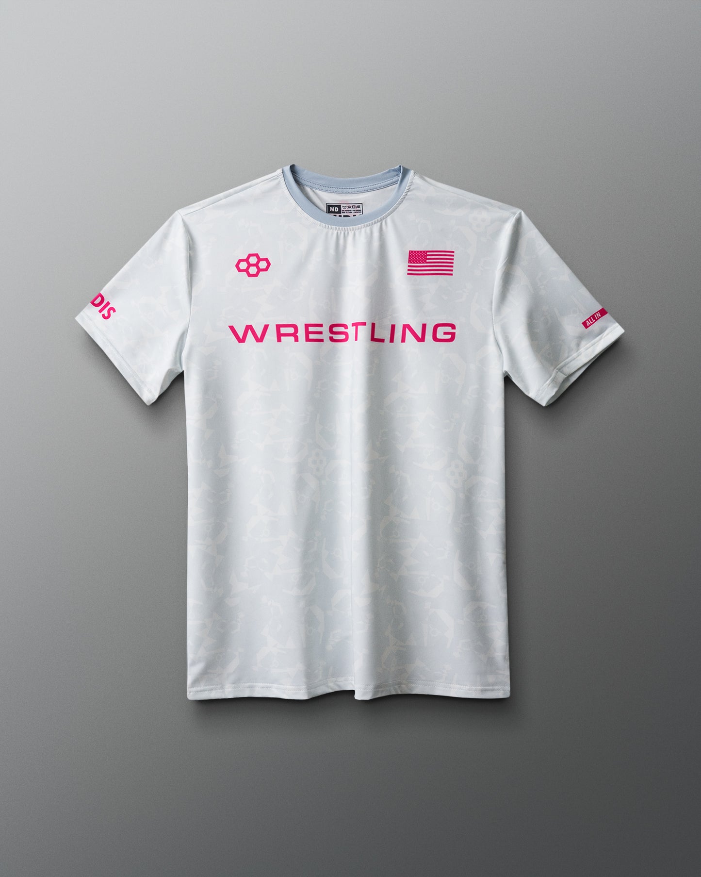 Wrestling Wordmark Camo Sublimated T-Shirt