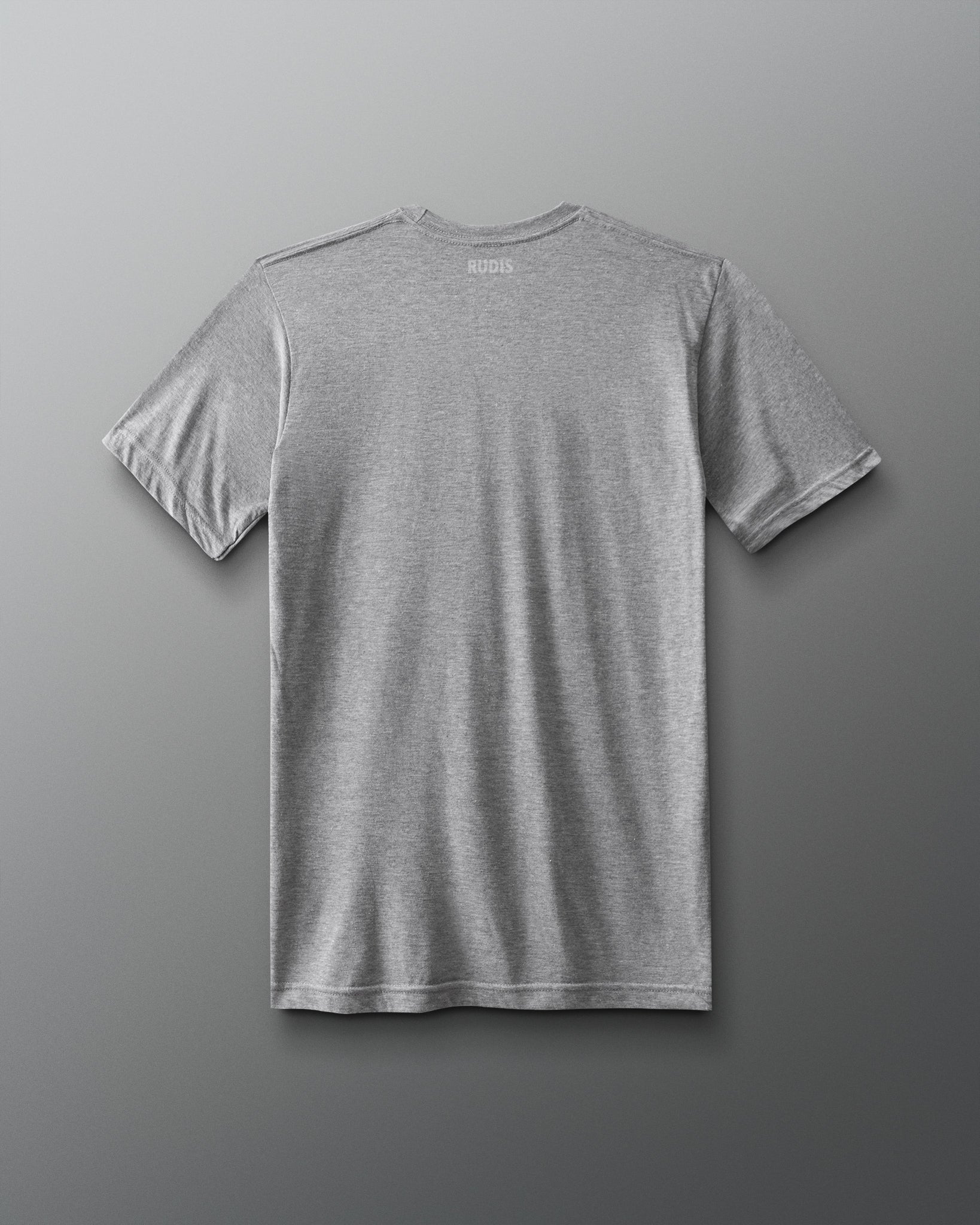 Gray t-shirt on a gray background