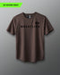 Brown t-shirt with 'Wrestling' text on a gray background