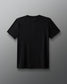 Black t-shirt on a gray background