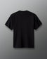 Black t-shirt on a gray background