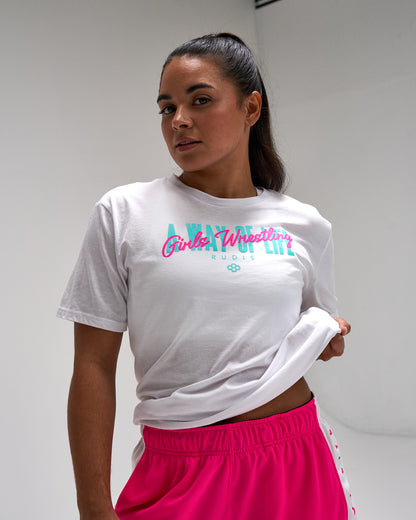 RUDIS Motto "Girls Wrestling" Elite Super Soft T-Shirt