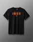 Black t-shirt with 'Wrestling A Way of Life' text on a gray background