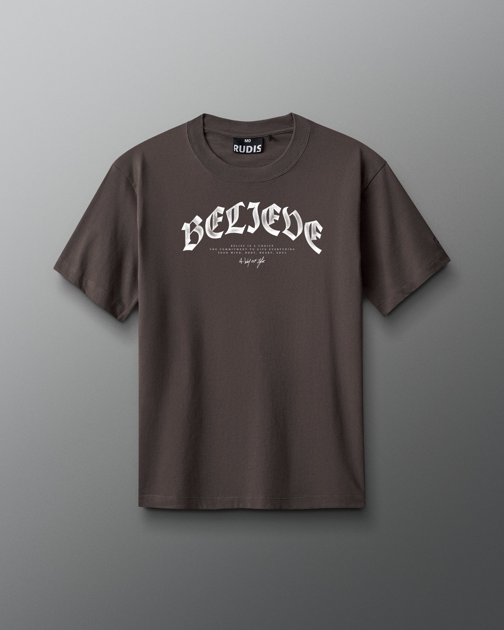 Blackletter Believe Heavyweight T-Shirt | RUDIS