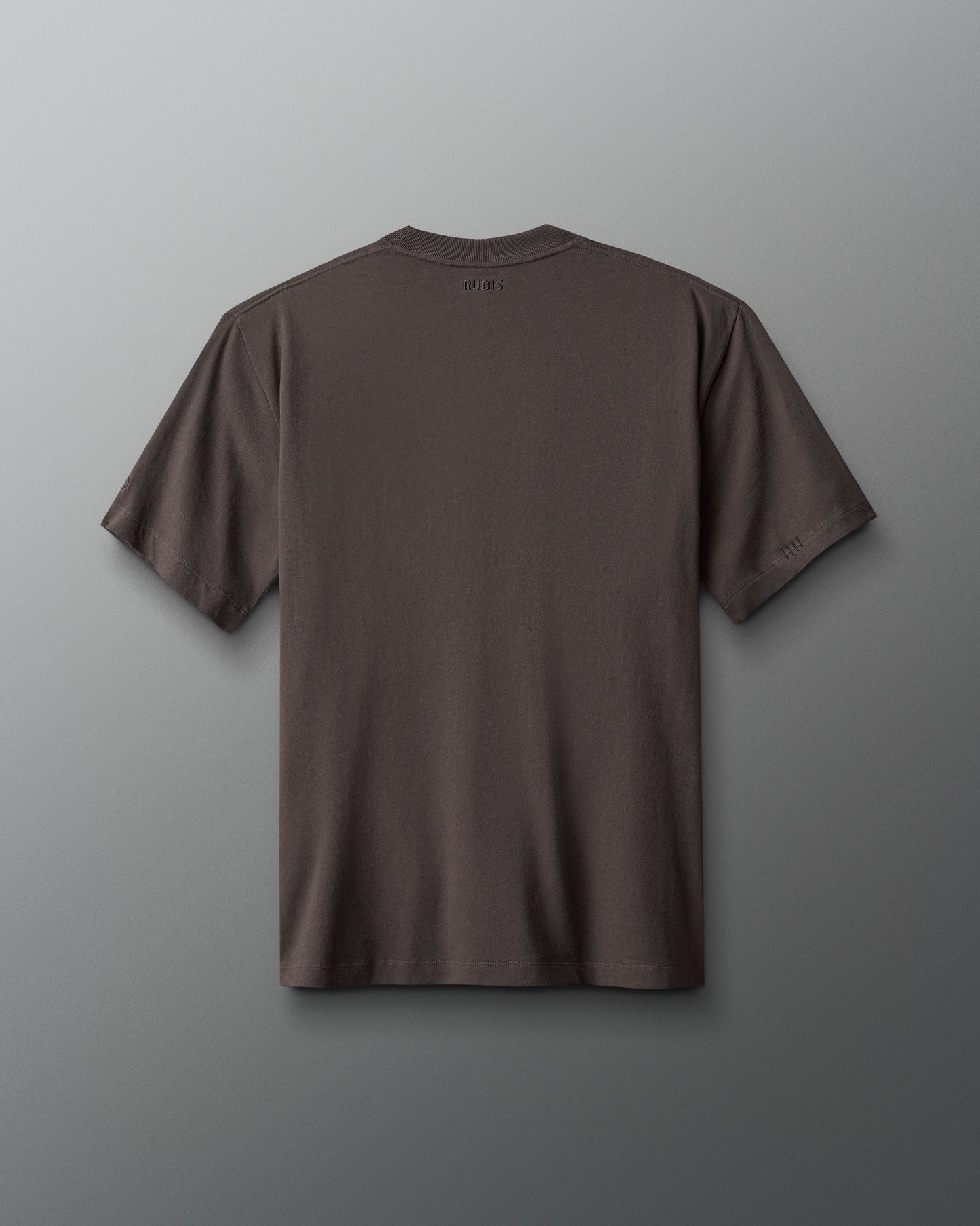 Brown t-shirt on a gray background