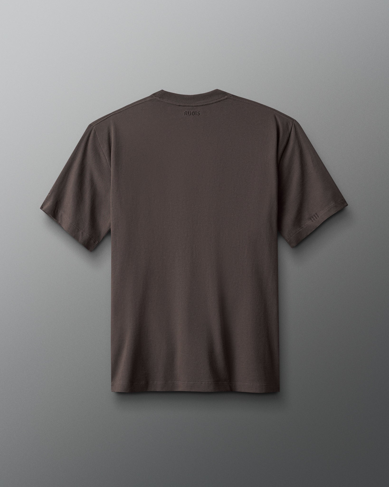 Brown t-shirt on a gray background