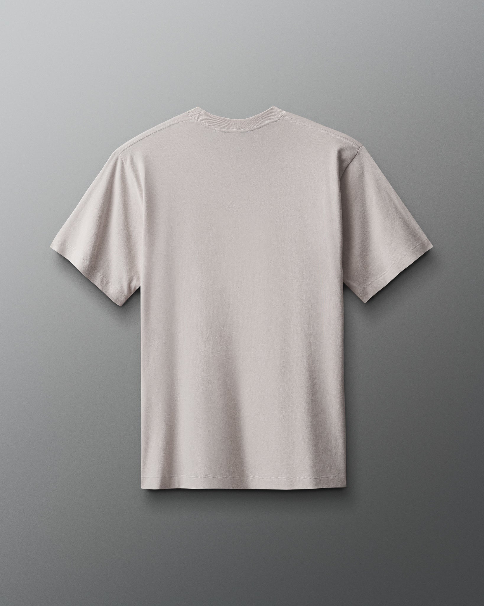 Beige t-shirt on a gray background