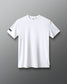 White t-shirt on a gray background