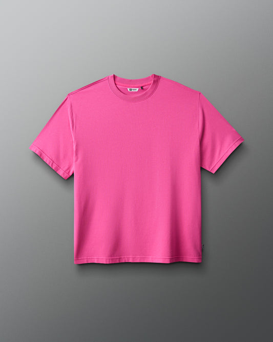 Pink t-shirt on a gray background