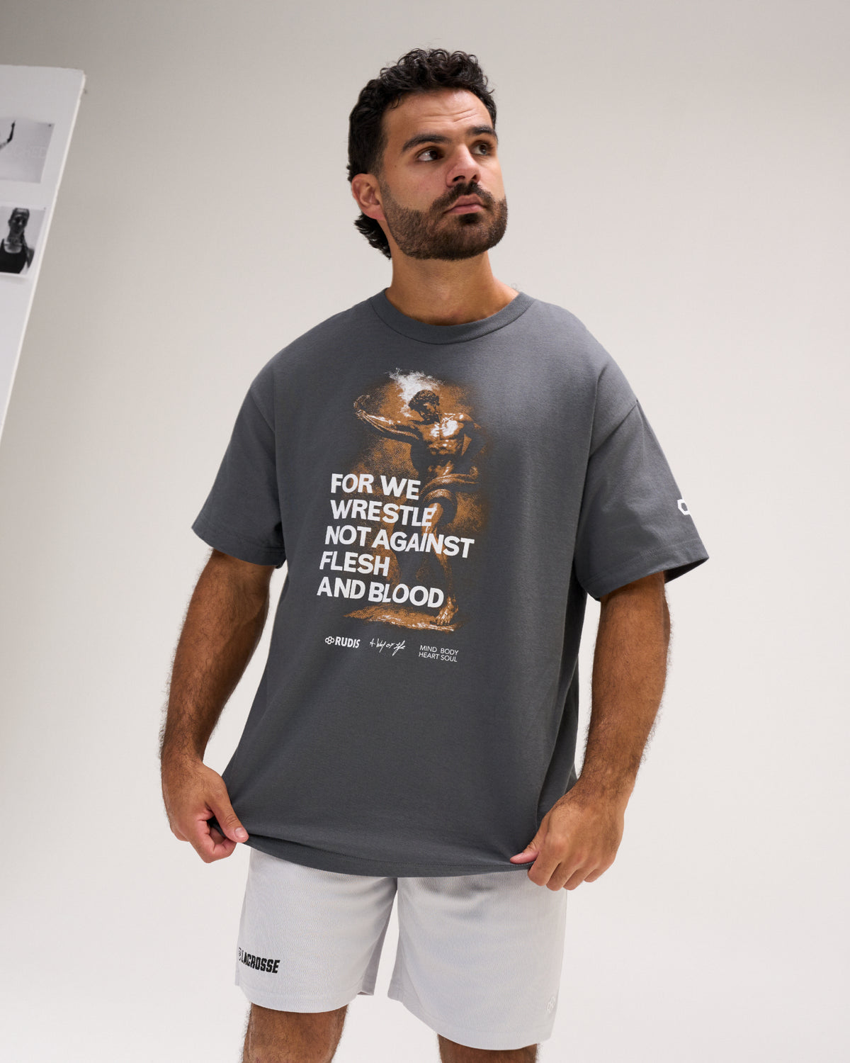 T-shirt poids lourd FOR WE WRESTLE