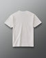 RUDIS Tilted Hex Classic Cotton T-Shirt in Washed Lunar, back view showing a clean off-white design with subtle RUDIS branding below the collar.