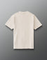 Back view of RUDIS Wrestling Classic Cotton T-Shirt in Bone with subtle tonal RUDIS branding below the collar.