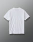 Back view of the RUDIS Divine Struggle Relaxed Cotton T-Shirt in White with a clean, minimal design and subtle RUDIS branding below the collar.