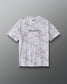 Front view of RUDIS Relaxed Cotton T-Shirt in Tree Camo featuring an allover woodland camouflage print, gray RUDIS chest logo, and crew neckline.