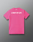 Back view of the pink RUDIS Wrestling Mom Club Elite Super Soft T-Shirt with white “A Way of Life” graphic.