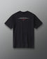Back view of the RUDIS Samurai Kokoro Classic Cotton T-Shirt in Washed Black, featuring an inspirational Miyamoto Musashi quote, red signature graphic and subtle RUDIS branding.