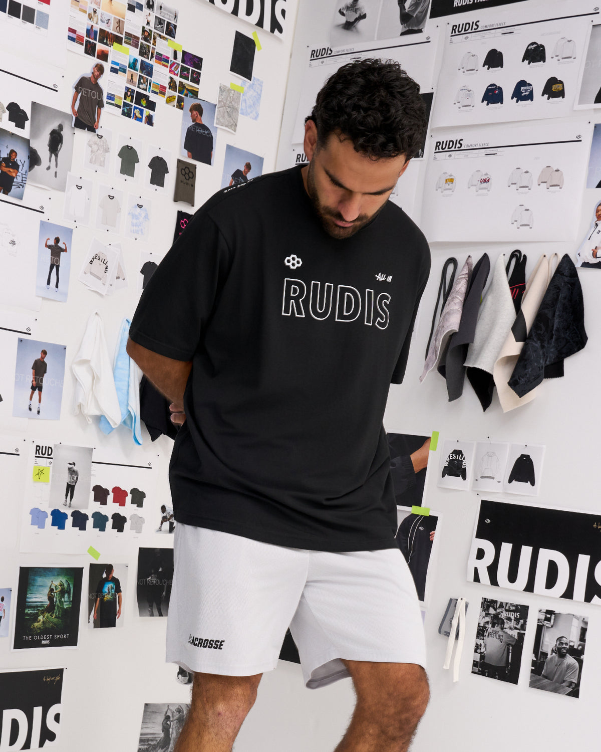 RUDIS Outline Boxy Hybrid T-Shirt