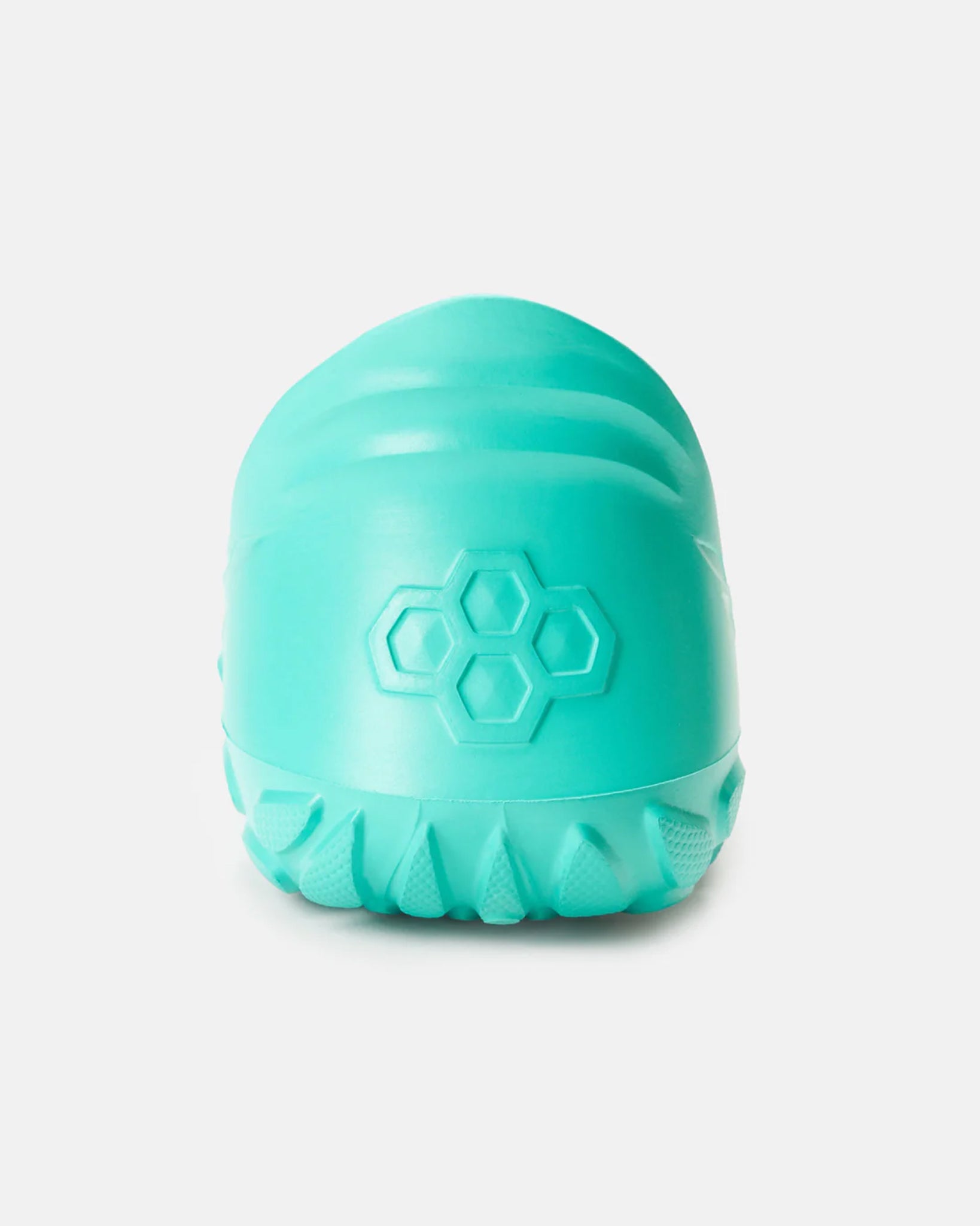 This image features a vibrant teal slip-on shoe with a textured sole and honeycomb design ideal for casual wear and outdoor activities