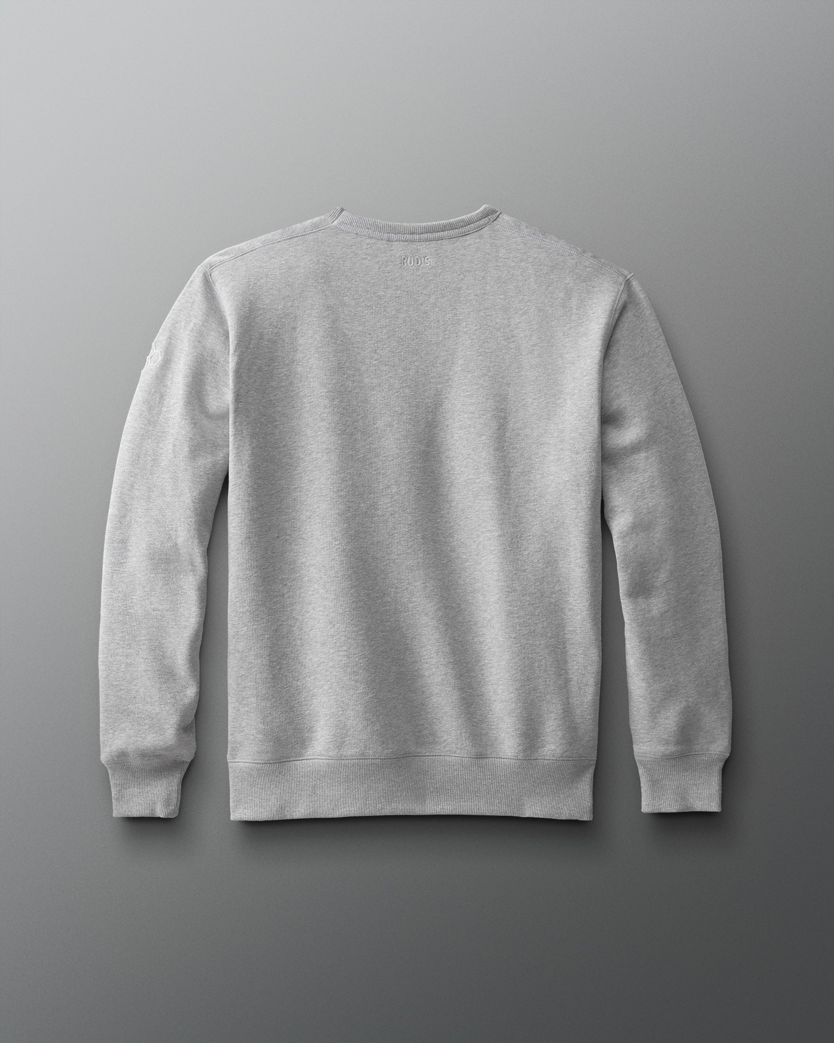 Gray sweatshirt on a gray background