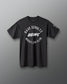 Black t-shirt with 'Dave Schultz Wrestling Club' text on a gray background