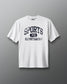 White t-shirt with 'Sports Illustrated' print on a gray background