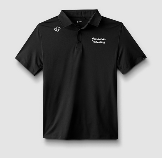 RUDIS Classic Performance Hex Polo - Black