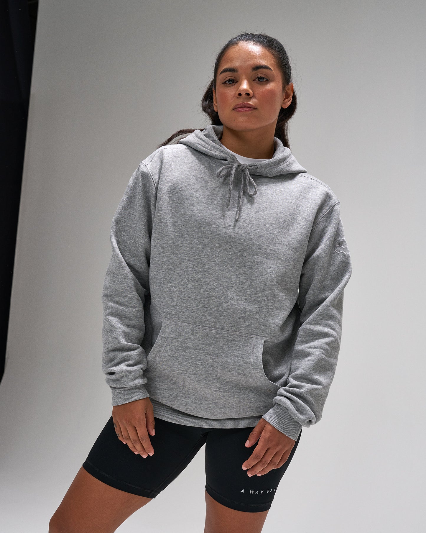 Sweat à capuche en polaire confortable - Gris