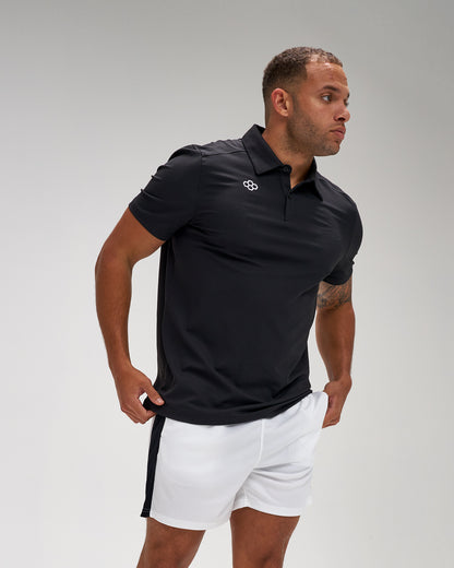 RUDIS Go-To Hex Polo - Black