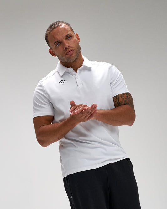 RUDIS Go-To Hex Polo - White