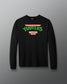 Black long-sleeve shirt with 'Teenage Mutant Ninja Turtles Wrestling Club' text on a gray background