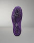 Purple outsole of the RUDIS Colt 4.0 Shredder wrestling shoe.