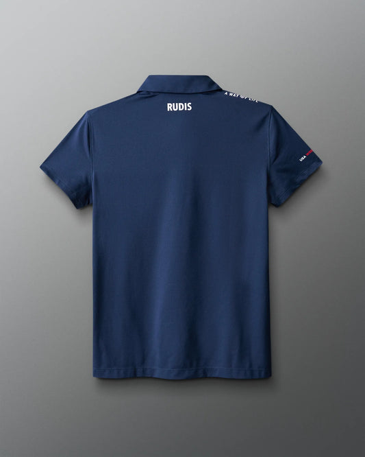 VIK - USA Wrestling Map Logo Women's Classic Performance Polo - Navy