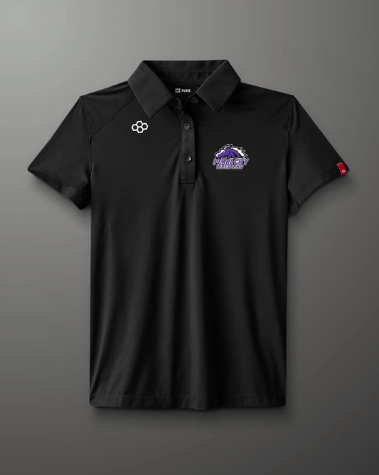 RUDIS Women's Classic Performance Hex Polo - Black