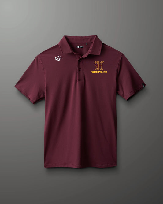 RUDIS Women's Classic Performance Hex Polo - Maroon