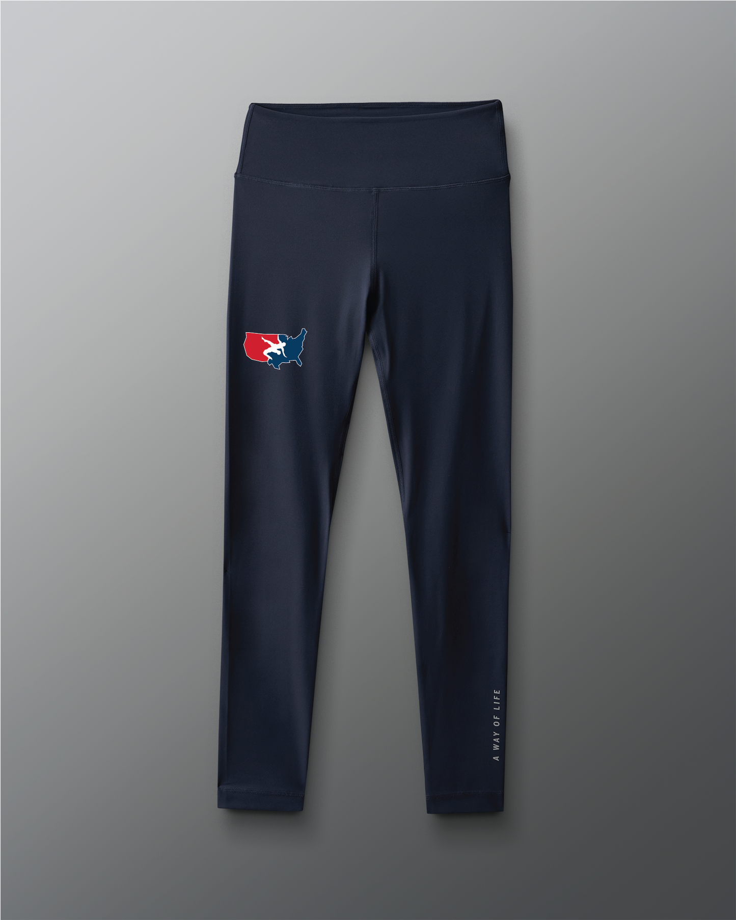 VIK - USA Wrestling Women's 7/8 Leggings - Navy