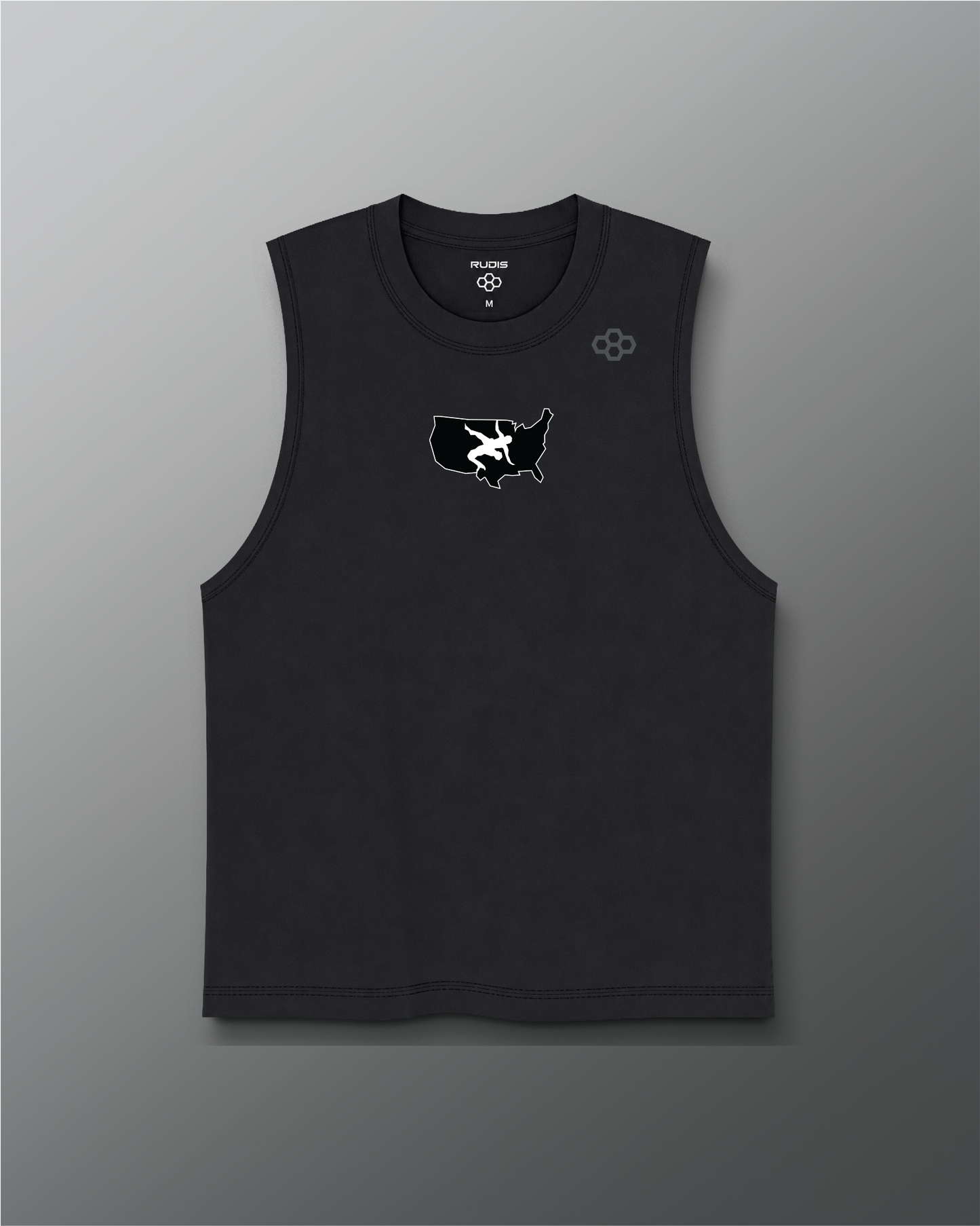 RUDIS Women's Muscle Hybrid Tank Top - Black
