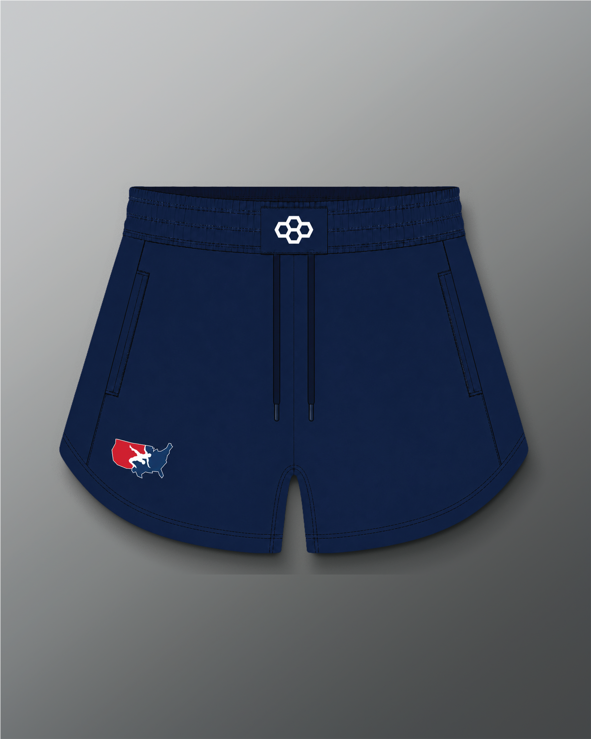 VIK - USA Wrestling Women's 3" Lite Movement Shorts - Navy