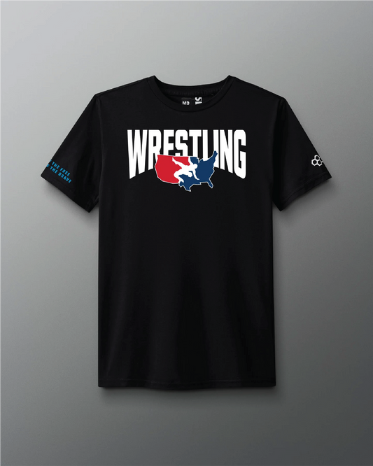VIK - Wrestling Logo Elite Super Soft T-Shirt - Black