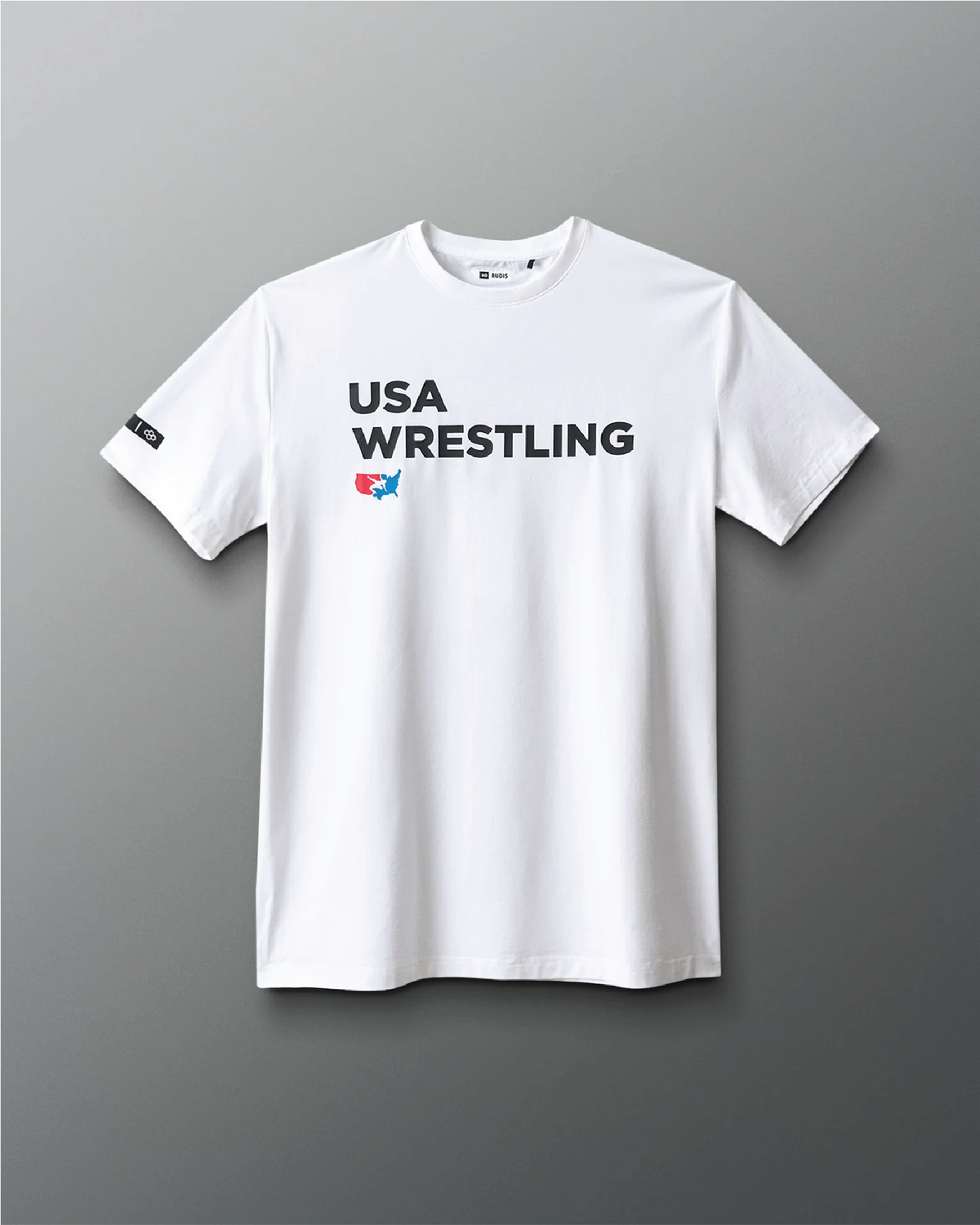 VIK - USA Wrestling Stacked Hybrid T-Shirt - White