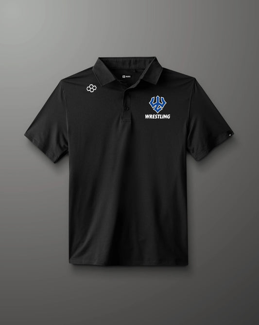 RUDIS Classic Performance Hex Polo - Black
