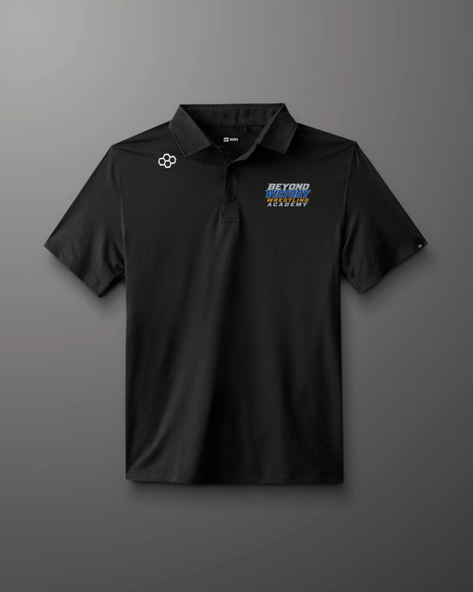 RUDIS Classic Performance Hex Polo - Black