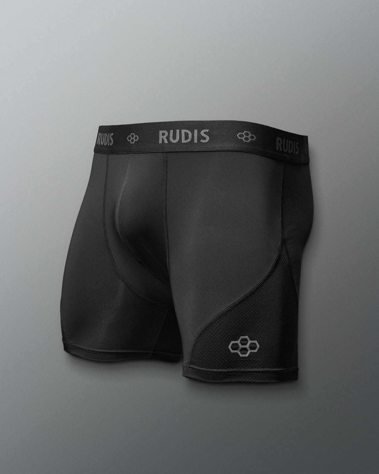 RUDIS Essential Black/Black Adult Boxer Brief - Gear Up for Victory | RUDIS