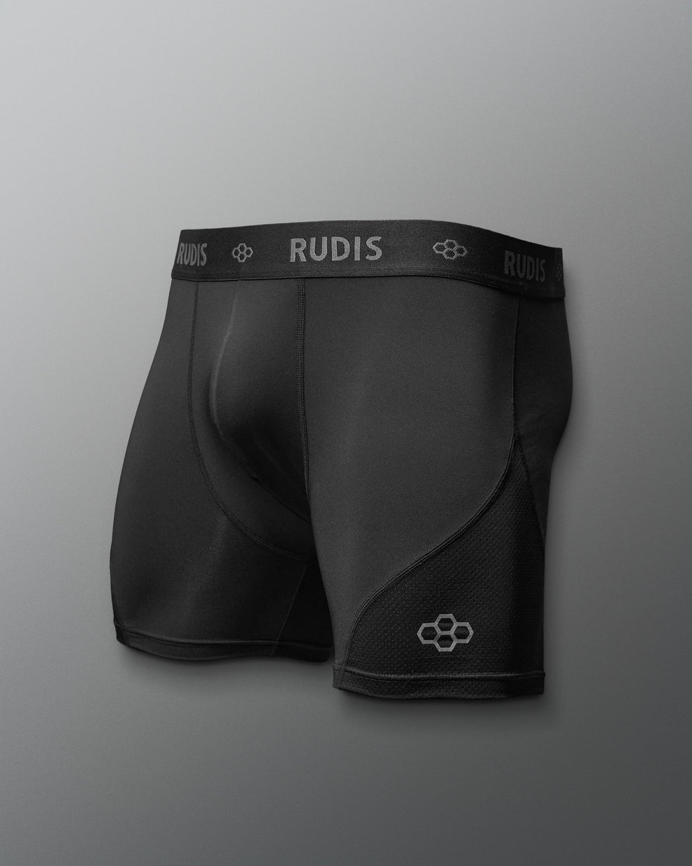 Boxer Clothing Rear RUDIS Essential Black/Black Adult Boxer Brief - Gear Up for Victory | RUDIS