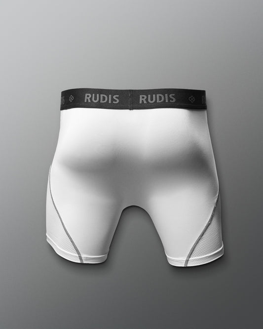 RUDIS Essential White/Gray Adult Boxer Brief