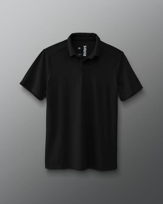RUDIS Women's Go-To Hex Polo - Black